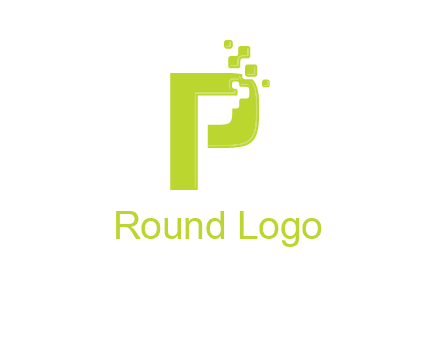 alphabet P is being pix elate logo