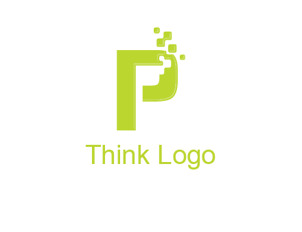 alphabet P is being pix elate logo
