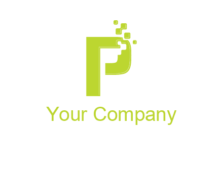 alphabet P is being pix elate logo
