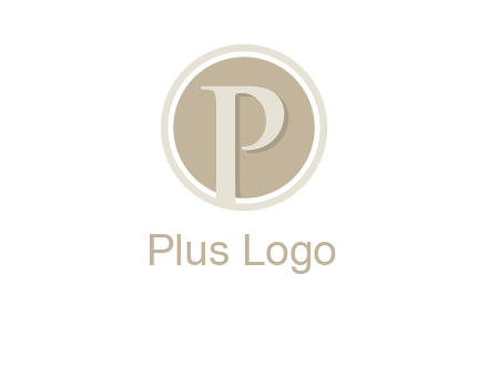 letter p is in front of a circle logo