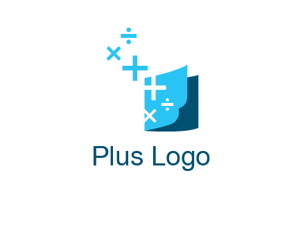Book with mathematical symbols