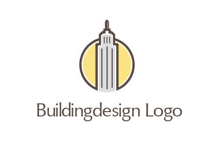circle and empire state building logo