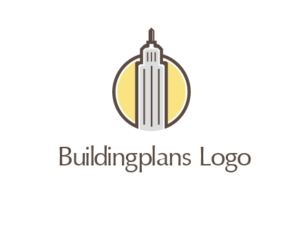 circle and empire state building logo