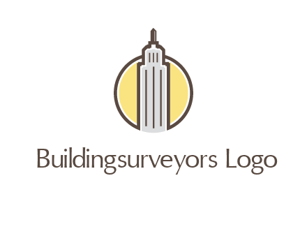 circle and empire state building logo