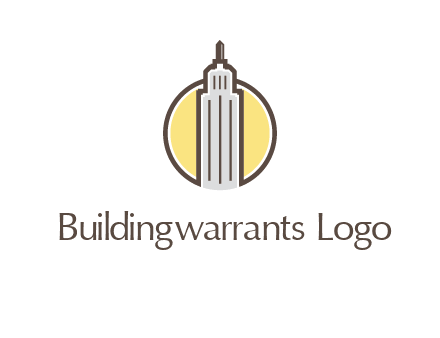 circle and empire state building logo
