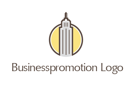 circle and empire state building logo