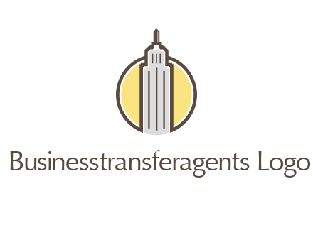 circle and empire state building logo