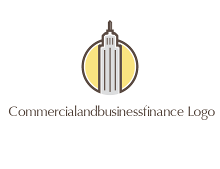 circle and empire state building logo