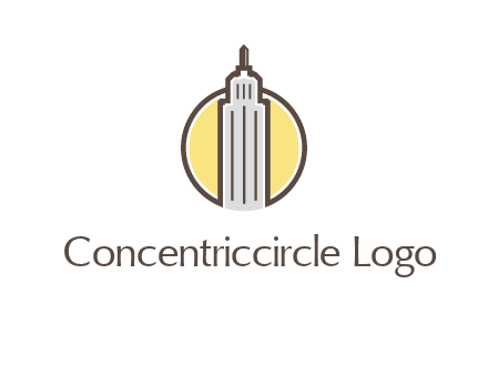 circle and empire state building logo