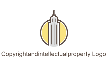 circle and empire state building logo