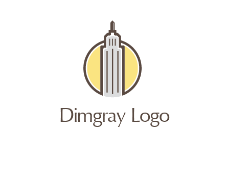 circle and empire state building logo