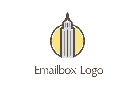 circle and empire state building logo