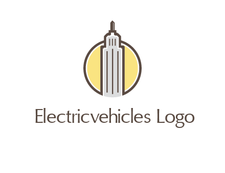 circle and empire state building logo