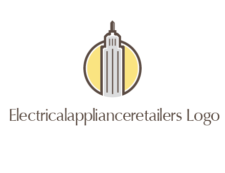 circle and empire state building logo