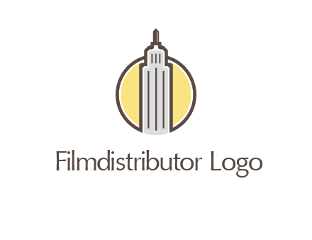circle and empire state building logo