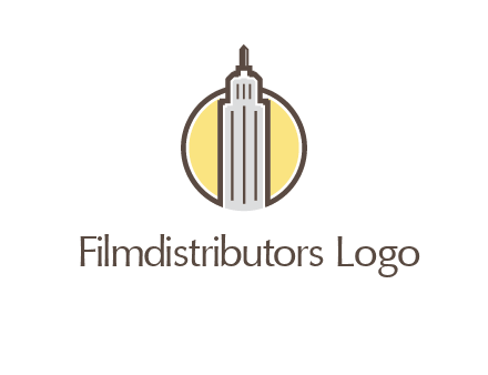 circle and empire state building logo