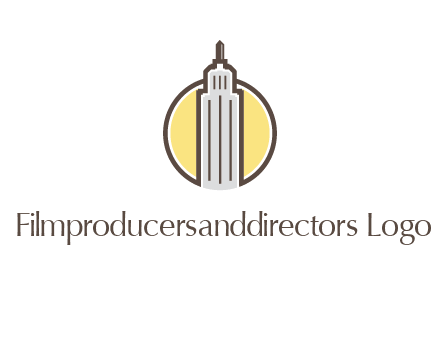 circle and empire state building logo