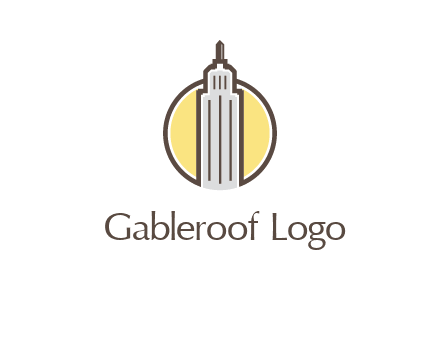circle and empire state building logo
