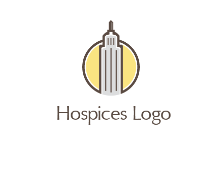 circle and empire state building logo