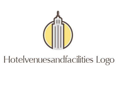 circle and empire state building logo