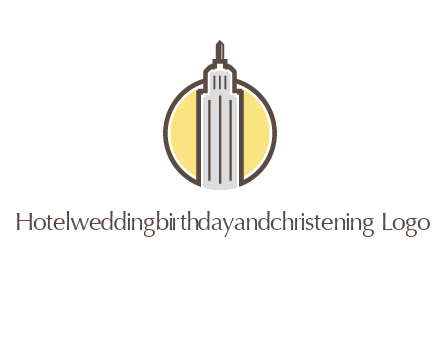 circle and empire state building logo