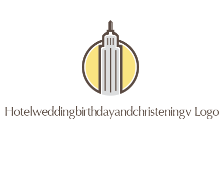 circle and empire state building logo