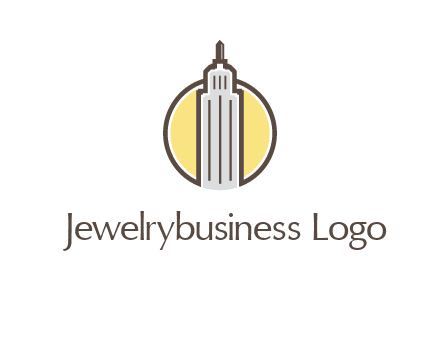 circle and empire state building logo