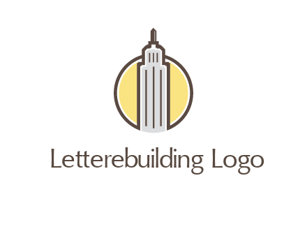 circle and empire state building logo