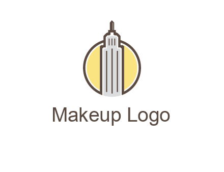 circle and empire state building logo