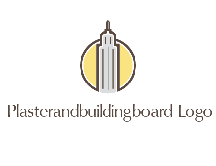 circle and empire state building logo