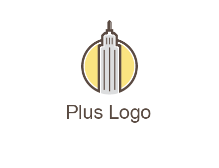 circle and empire state building logo