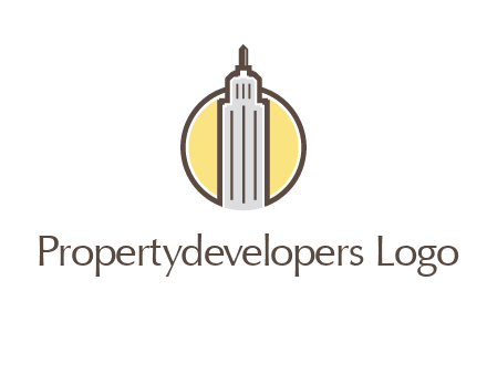 circle and empire state building logo