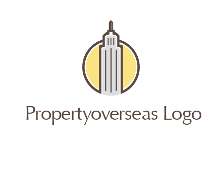 circle and empire state building logo