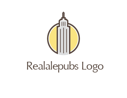 circle and empire state building logo
