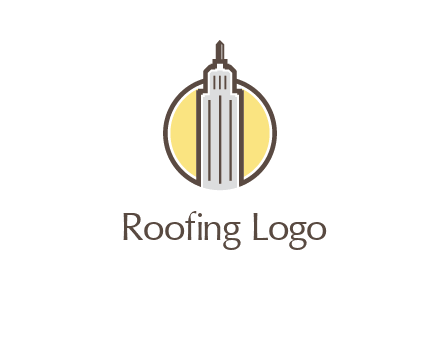 circle and empire state building logo