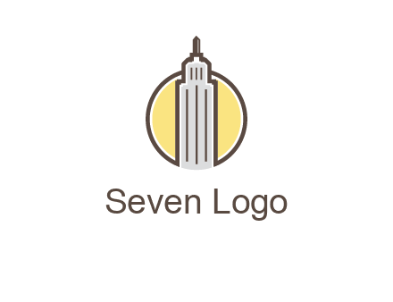 circle and empire state building logo