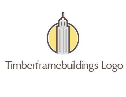 circle and empire state building logo