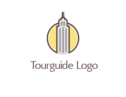 circle and empire state building logo