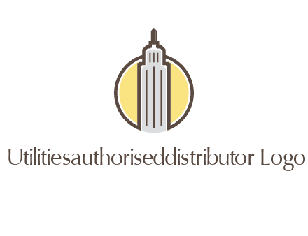 circle and empire state building logo