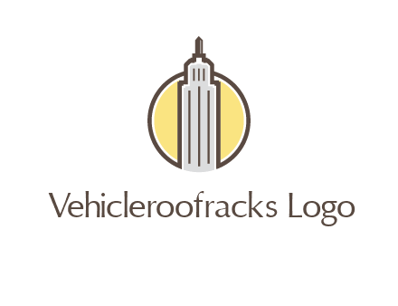 circle and empire state building logo