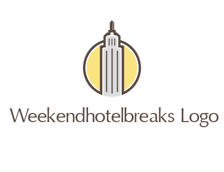 circle and empire state building logo