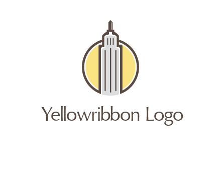 circle and empire state building logo