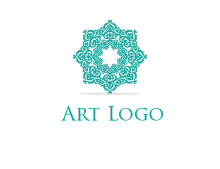 Motif pattern octagon shape mandala