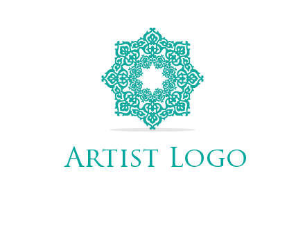 Motif pattern octagon shape mandala