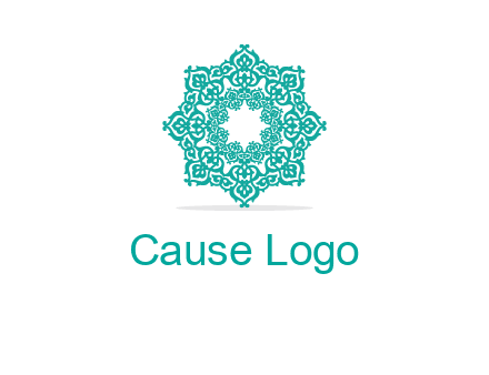 Motif pattern octagon shape mandala