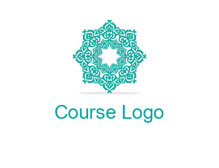 Motif pattern octagon shape mandala