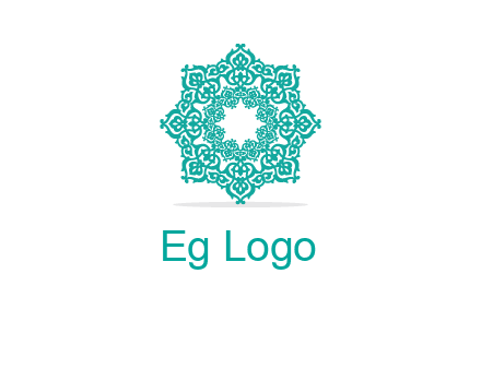 Motif pattern octagon shape mandala