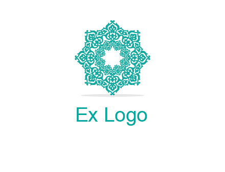 Motif pattern octagon shape mandala