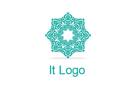 Motif pattern octagon shape mandala