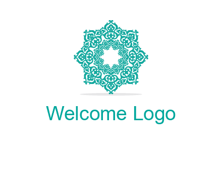 Motif pattern octagon shape mandala